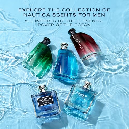 Nautica Blue Giftset 1.6 fl oz EDT + 6 oz Deodorizing Body Spray, Notes of Basil, Jasmine, and Cedarwood, Men's Fragrance, Long Lasting, Everyday Fragrance