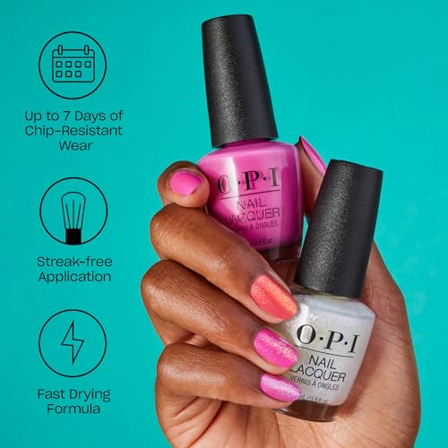 OPI Nail Lacquer Nail Polish | Opaque Bright Orange Cr?me Chip Resistant Nail Polish | Fast Drying, Streak Free