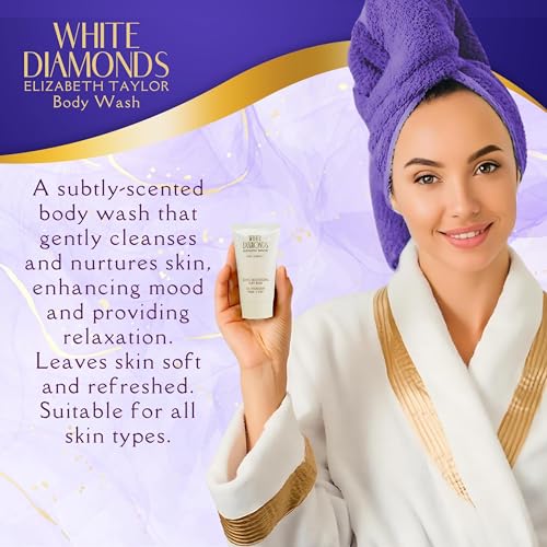 Elizabeth Taylor White Diamonds Perfume for Women Gift Set - 4 PC 1.7 Fl. oz