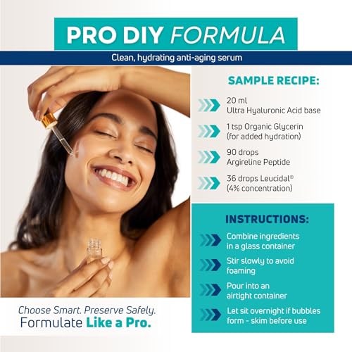 Skin Perfection Leucidal Complete Protection Moisturizing Water-based DIY Beauty Synthetic Preservative Alternative Radish Root Liquid + AMTicide Coconut Lactic Acid Lotion Making Supplies
