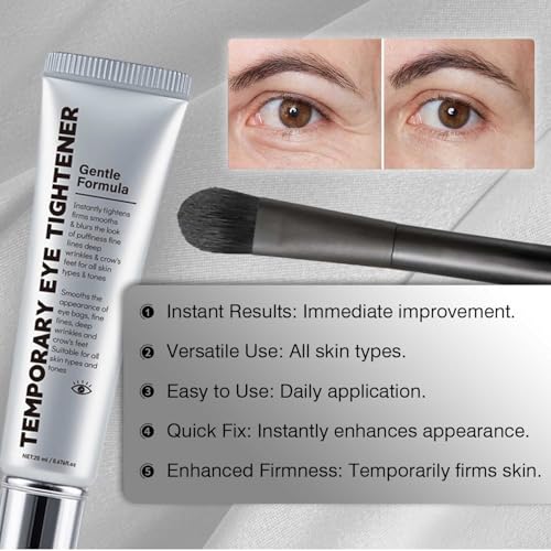 Temporary Eye Tightener, Perfection Primer Tightener Eye Cream, Instant Eye Tightener Easy-Wear Formula ? Ultimate Lift & Smooth Finish 20mL