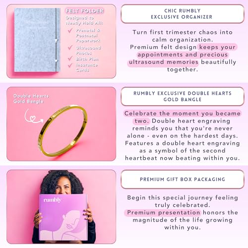 1st Trimester Mom-to-Be Essentials Box - Gift for Expecting Moms - Care Package with Essential New Mommy Items & Pregnancy Must-Haves - Perfect for Celebrating Motherhood & Welcoming New Life