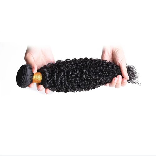 Kinky Curly Bundle Human Hair 8A Unprocessed Virgin Remy Kinky Curly Human Hair 1 Bundle Virgin Hair Kinky Curly 1 Bundle (100g) Natural Color (22")