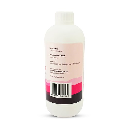 100% Pure Rose Water 33.8 fl oz | for Face & Hair | Alcohol Free & Artificial Coloring Free | by Yogi's Gift® (33.8 fl oz)