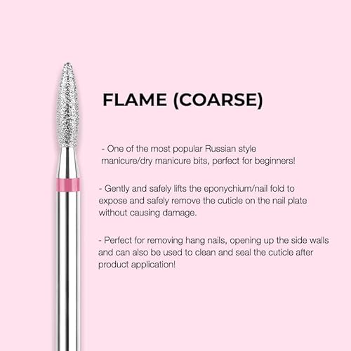 Kiara Sky Cuticle Bit Bundle - 6 Piece Set | Diamond Cuticle Drill Bits
