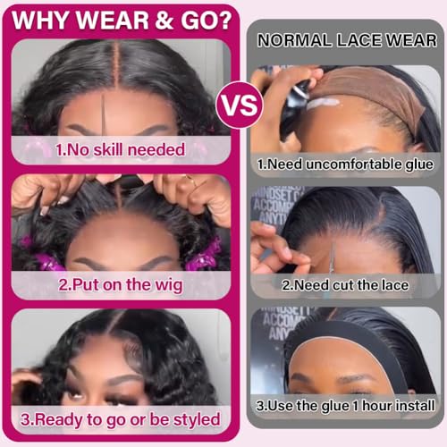 BOB Wig Human Hair 5X5 HD Lace Closure Wig 200% Density Body Wave Wig Wear And Go Glueless Human Hair Wigs For Black Women Pre Plucked 5 5 Closure Glueless BOB Wigs 14 Inch