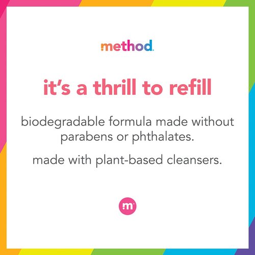 Method Premium Foaming Hand Wash Refill, Ylang Ylang + Hyacinth, Recyclable Bottles, 28 fl oz (Pack of 4)