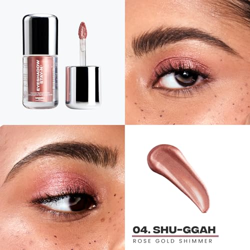 Sacheu Liquid Eyeshadow STAY-N Longwear Eye Makeup ? Buildable Highly Pigmented & Blendable Eye Shadow Cream in Matte & Shimmer Finishes, Shu-ggah