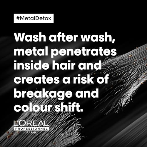 L'Oreal Professionnel Metal Detox Leave-In Oil - Detoxifies, Prevents Damage and Prolongs Hair Color With Shine