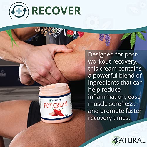 Zatural Hot Cream Muscle Rub Slimming Cream Body Wraps Belly Fand Skin Firming Professional Therapeutic Grade-Doctor Formulated (128 Ounce)