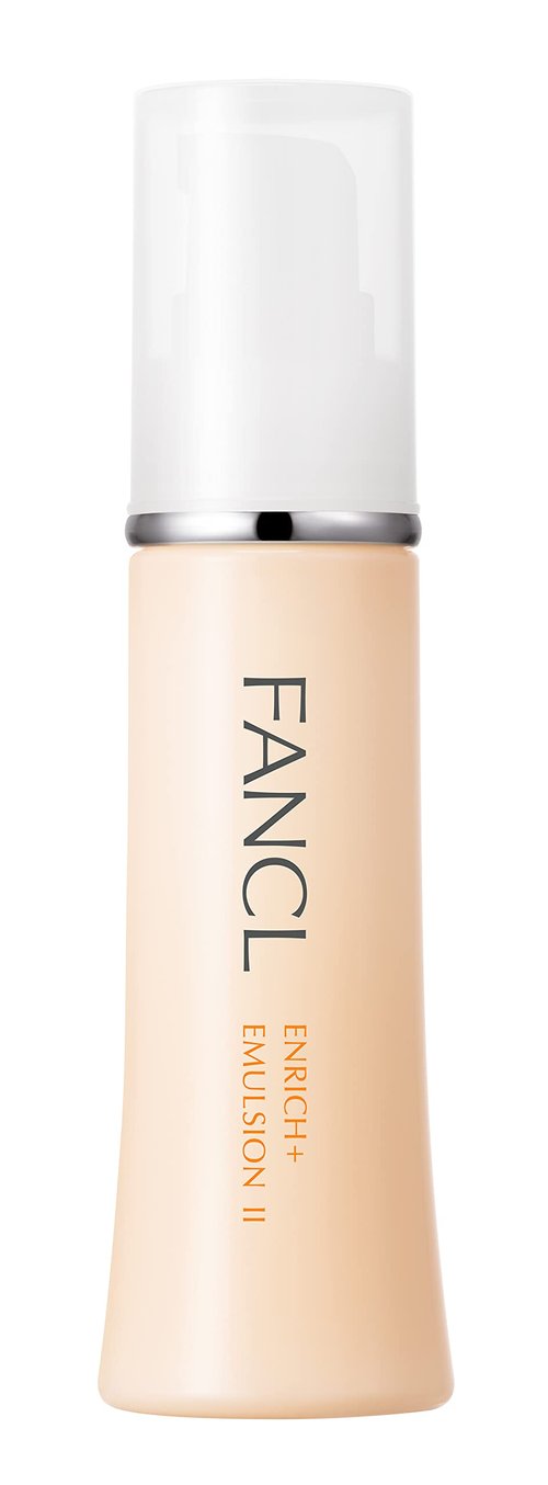 FANCL Enrich+ Emulsion II – Japanese Anti-Aging Moisturizer with Niacinamide, Preservative-Free Hydrating Milk for Firmness & Elasticity