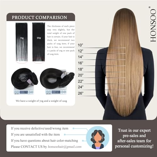 Honsoo Blonde Human Hair Clip In Extensions Mixed Bleach Blonde Highlights Clip In Hair Extensions Real Human Hair 115g 22in 7pcs No Tangles Long Hair