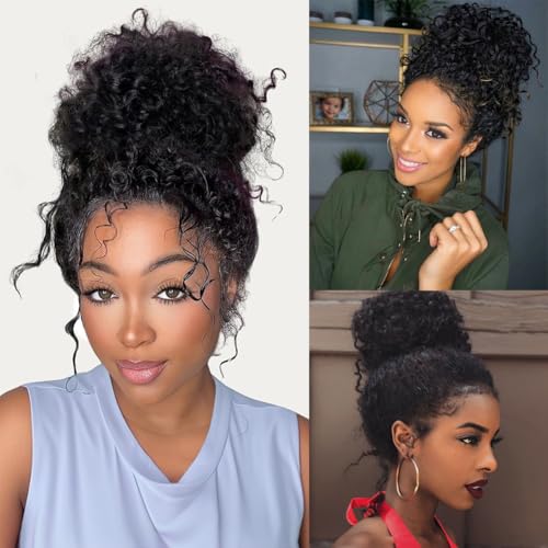 360 Full Lace Human Hair Wig with Drawstring Deep Wave 360 Lace Front Wigs Human Hair Hidden Strap Frontal Wigs for Women 200% Density Natural Black 20 Inch