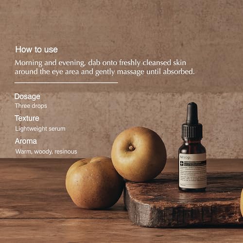 Aesop Exalted Eye Serum | Lightweight Serum with Vitamins B, C, and E for Hydrated, Replenished Eyes 0.5 oz/15 mL