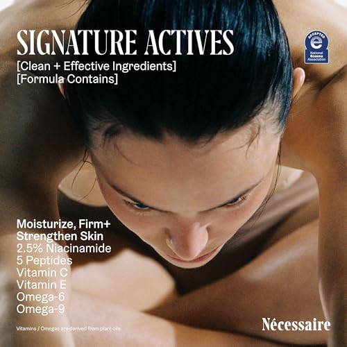N?cessaire The Body Lotion Fragrance-Free ? Unscented Multi-Peptide Body Moisturizer for Women + Men ? Non-Comedogenic Lotion for Sensitive Skin ? 200 ml/6.8 fl oz