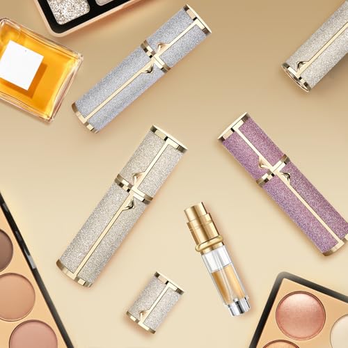 Travel Perfume Bottle Refillable 3PCS, Leak-Proof TSA Perfume Travel Bottle, Luxury Refillable Perfume Atomizer Portable Perfume Sprayer for Women & Men