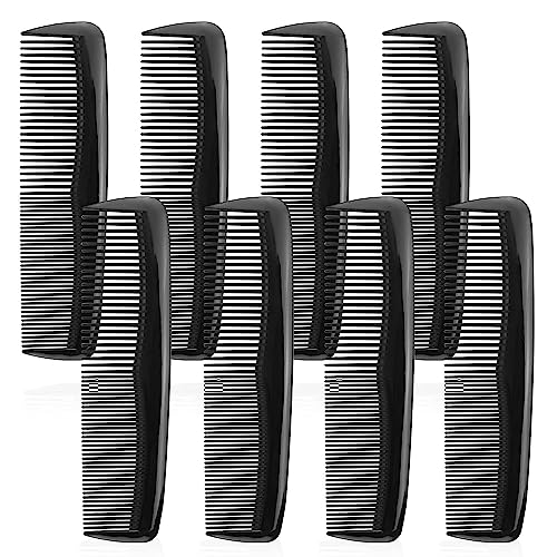 Bulk Pocket Combs Set - 300 Pack, Fine Dressing Comb for Kids, Women & Men (Black, 300)