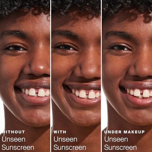 Supergoop! Unseen Sunscreen - SPF 40 - Clear & Invisible Face Sunscreen + Broad Spectrum + Makeup-Gripping Primer - Weightless, Scentless, Oil Free - For All Skin Types & Tones - 1.7 fl oz