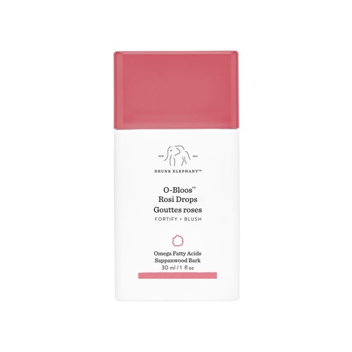 Drunk Elephant O-Bloos Rosi Drops - 30 ml/1 fl oz - Peachy-Pink Color Serum Drops - Clean Clinical Skincare - Cruelty-Free - Dermatologist-Tested - Free of Essential Oils, Silicones, and Fragrance