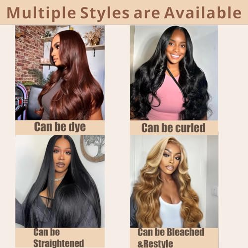 Body Wave Half Wig Human Hair 200% Density 3 In 1 Wear and Go Glueless Wigs Human Hair Seamless Half Wigs Human Hair Flip Over Wig Drawstring Headband Wig Human Hair Beginner Friendly 20 Inch