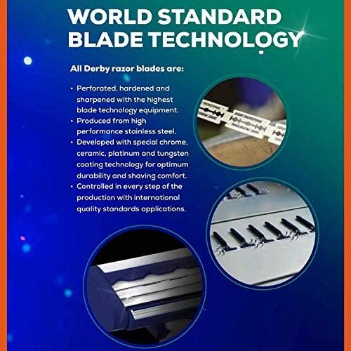 600 "Derby Premium" Single Edge Razor Blades for straight razor