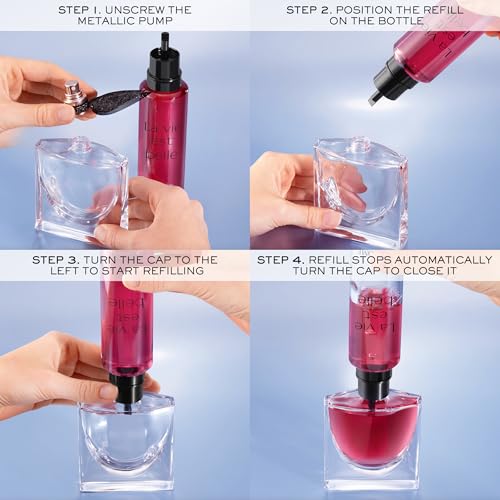 Lanc?me La Vie Est Belle L'Elixir Eau De Parfum 3.4 Fl.oz Refill - Warm, Velvety Floral Perfume with Notes of Raspberry, Bergamot, Violet, Rose & Cocoa Butter - Womens Perfume
