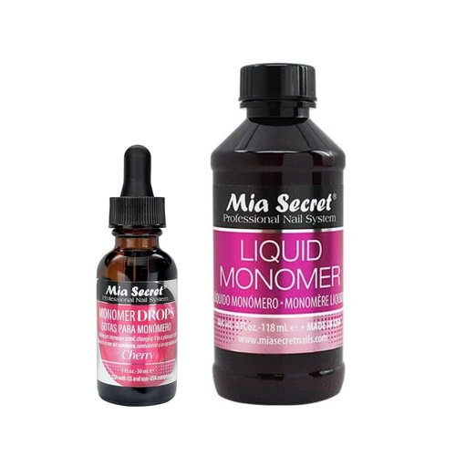 Mia Secret 4oz Liquid Monomer + 1oz Cherry Scented Monomer Drops