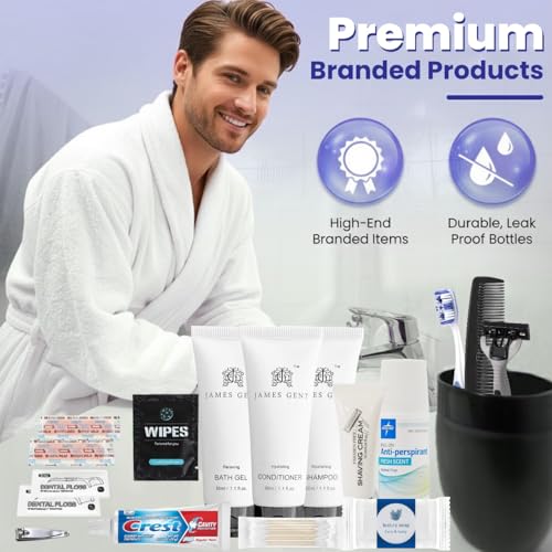 Trektote Travel Toiletry Kit For Men And Women ? 20 Piece Set of Travel Size Toiletries, TSA Compliant, Includes Shampoo And Conditioner, Body Wash, Toiletry Bag & More
