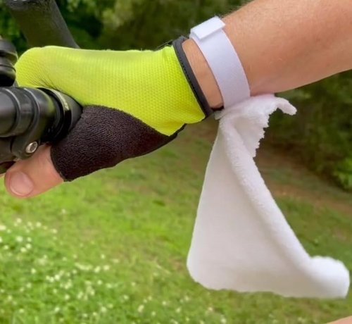 No Sweat Ride Rag Will Keep Burning Sweat Out of Your Eyes, and Off Your face; Providing Cooling Relief Right at Your fingertips; The Ideal Gift for Cyclists.