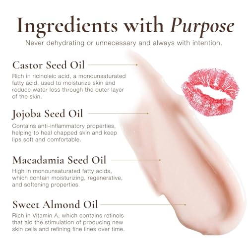 Sara Happ The Lip Slip Luxe Balm Lip Treatment - Deeply Nourish, Moisturize with Vitamins A and E, Regenerate Lips with Jojoba Seed, Macadamia & Sweet Almond Oil (0.35 Oz)