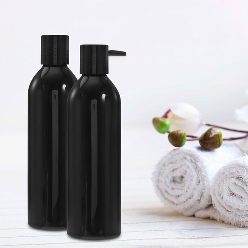 KALLORY Travel Bottles for Toiletries: 6pcs 8oz Plastic Bottles with Caps - Travel Size Containers for Shampoo Lotions Creams