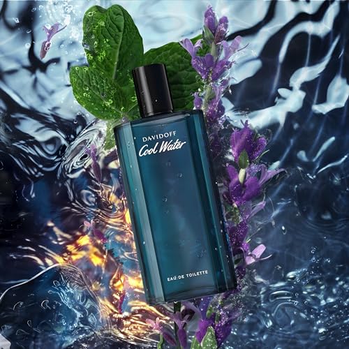 Davidoff Cool Water Eau de Toilette ? Aromatic Men's Cologne ? With Notes of Coriander, Mint, Lavender & Amber ? Long Lasting Fragrance