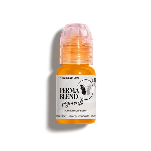 Perma Blend - Pumpkin Modifier - Microblading Ink Modifier - Professional Tattoo Ink - Orange/Yellow Tattoo Ink Makeup - Vegan (0.5 oz)