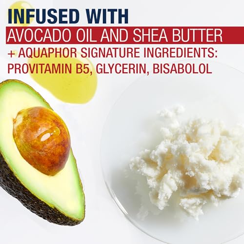 Aquaphor Repairing Hand Masks, Moisturizing Gloves for Dry Hands, Moisturizer for Dry Skin with Avocado Oil and Shea Butter, Pack of 6