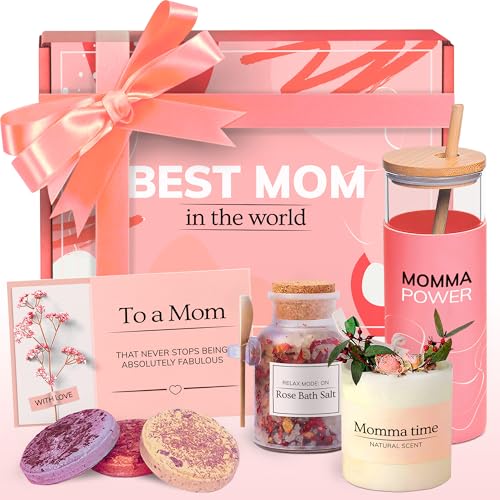Best Mom in the World Mothers Day Gifts Set - Gifts for Mom from Daughter Son Relaxing Gifts for Women Set ? Gift for Any Occasion ? Mom Birthday Gifts Box ? Gift Box for Mother's Day