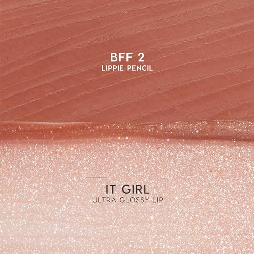 ColourPop Best Besties Lip Pencil & Gloss Duo - Shimmery Nude Lip Combo for Definition & Shine - Includes Shades BFF 2 & It Girl (2 Count)