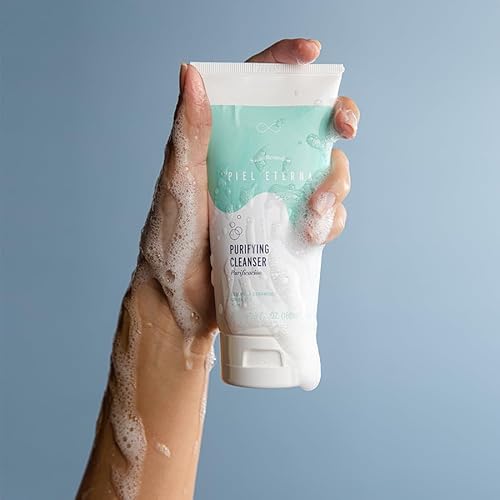 Santo Remedio, Piel Eterna, Purifying Cleanser, Removes Impurities and Provides Antioxidants, Contains Essential Ceramides, Green Tea, Aloe, Vitamin E, For All Skin Types, 6 Fl. Oz. / 180 ml