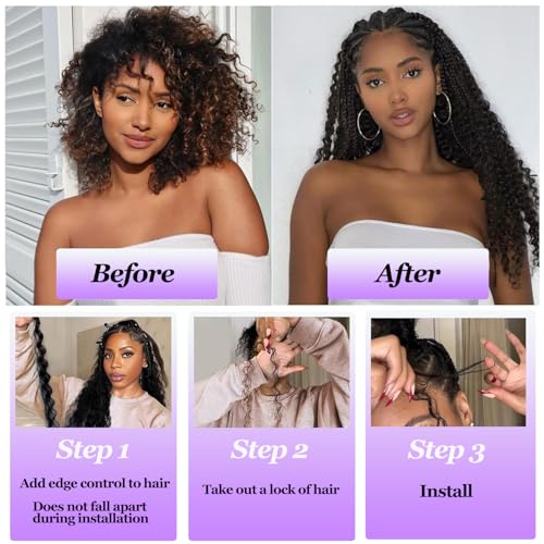 Human Braiding Hair 150g 24 Inch Boho Braids Human Hair Deep Wave Blonde Boho Hair For Braiding 6 Bundles/Pack No Weft Boho Human Braiding Hair Curly 27#