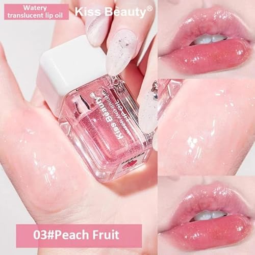 4-Piece Lip Oil & Gloss Kit - Hydrating, Plumping Lip Care with Pearl & Shimmer