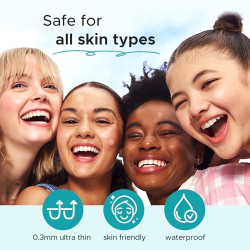 TKTK Pimple Patch Acne Patch, 4 Sizes 280 Patches Acne Absorbing Cover Patch, Hydrocolloid Invisible Acne Patches For Face Zit Patch Acne Dots Tea Tree, Calendula Oil - 2 Pack