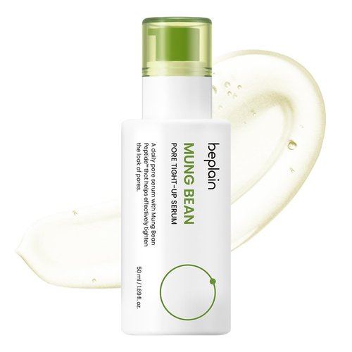 beplain Mung Bean Pore Tight -Up Serum | Niacinamide serum | Pore Minimizing | Redness Relief | Hydration | Korean Skincare, For All Skin Types (1.69 fl.oz/50ml)