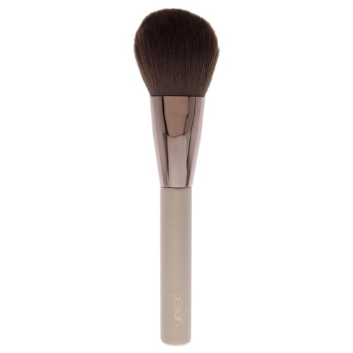 delilah - Large Powder Complexion Brush - Flat, Arched Shaped - Synthetic Fibre Blends - Loose or Pressed Powders - Wooden HAndle - For all Skin Type - Cruelty Free - 1 Pc