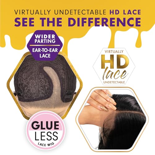 Sensationnel Butta Lace Wigs - Unit 1 Extra Wide 5 Inch Deep Parting Synthetic Preplucked Hairline Glueless Lacefront (613 BLONDE)