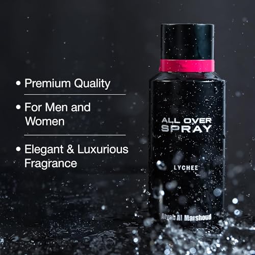 ATYAB AL MARSHOUD Lychee All Over Perfume Body Spray (125mL) - Unisex, Luxurious, Long-Lasting (Up to 24 Hours), Versatile Body Mist Fragrance for Men and Women