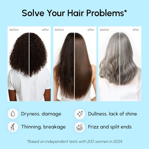 MAREE Hair Oil for Frizzy - Hair Vitamins Keratin Styling Capsules with Jojoba & Argan Oil - Anti Frizz Serum for Women Heat Protectant - Frizzy, Damaged, Dry & Curly - Gotas & Aceite Para el Cabello