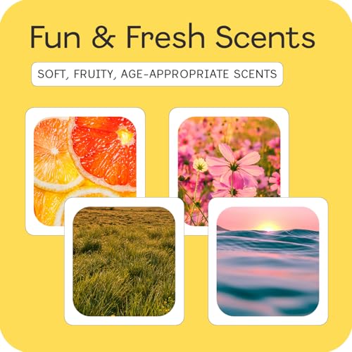 Sweet Crush Perfume Set for Teen Girls, Body Spray Perfume for Kids, Girls 10-12 & Teens, Fashion Collection Girl Gift Set, 3 Candy-Shaped Perfumes