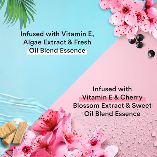 Suave Body Wash Variety Bundle ? Ocean Breeze 2-Pack & Wild Cherry Blossom, Gentle & Moisturizing Body Washes with Vitamin E, 30 Oz Ea (3 Piece Set)
