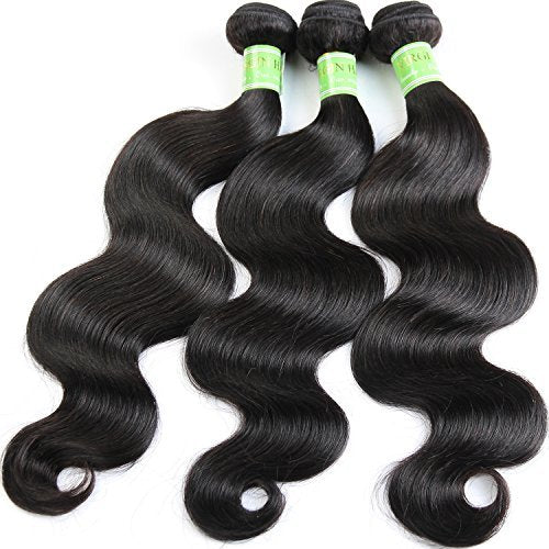 6A Grade Brazilian Virgin Body Wave Hair 3 Bundles 14" 16" 18" Natural Color 100% Unprocessed Brazilian Virgin Human Hair Extension Body Wave