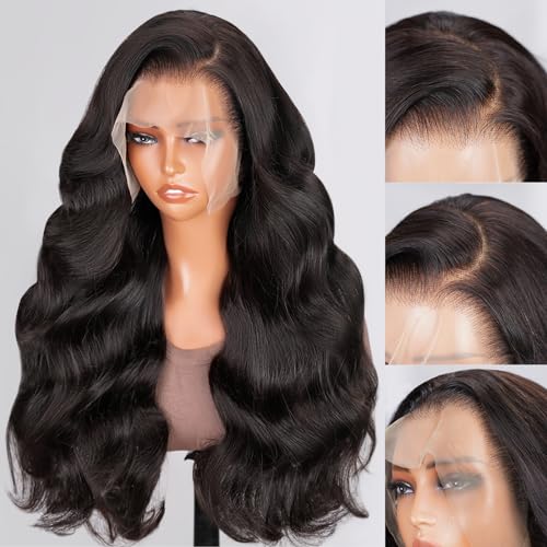 Arabella 360 Lace Front Wigs Human Hair 210% Density 360 Body Wave Human Hair Wig Pre Plucked with Baby Hair Full Lace Wigs Human Hair Natural Color (22inch, 360 Natural Color)
