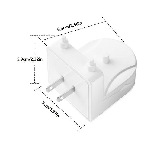 Wall Charger for Philips Sonicare Electric Toothbrush, Wireless Electric Toothbrush Wall Charger for Philips Sonicare HX6100/ HX3000/ HX6000/ HX8000/ HX9000 Series, White